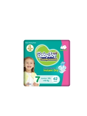 Babyjoy Diapers 7 Junior 3Xl (+18 Kg) 42 Pcs Giant Pack