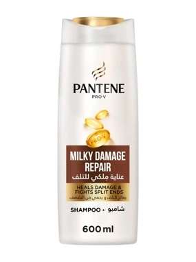 Pantene Pro-V Milky Damage Repair Shampoo, Fights Split Ends, 600ml