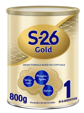 S-26, Gold Baby Milk Stage 1 0-6 Months - 800 Gm