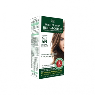 Pure Planta Herbal Color Cream Hair Colour 5N Chocolate Brown (Light Chestnut)