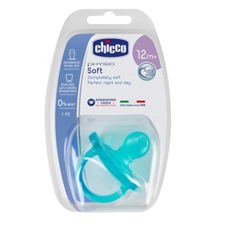 Chicco Pacifier Physio Soft (12M+) Blue 1 Pc