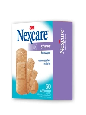 Nexcare 3M Stretchy Natural Feel Bandage Mixed 50 Pcs