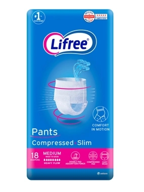 Lifree Adult Diaper Culotte Medium 18 Pcs - 6 Cups