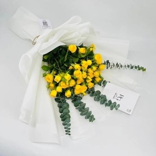 Baby Rose Yellow Bouquet No.5696