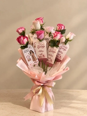 A bouquet of flowers for Teacher's Day