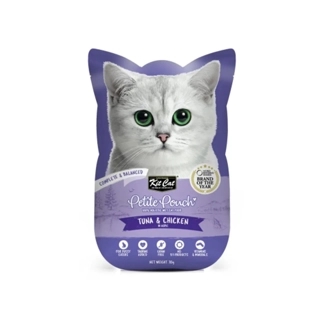 Kitcat Petite Pouch Complete Food-Chicken & Tuna 7