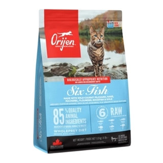 Orijen Six Fish Dry Food for Cats 1.8kg