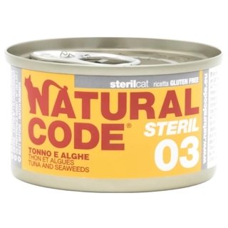 Natural Code ST03 Cans Tuna & Seaweeds for Cats 85