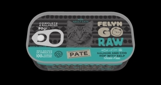 Felyn Go Raw C&B Salmon & Cod Roe With Kelp Pate F