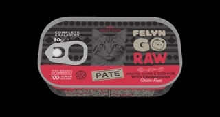 Felyn Go Raw C&B Arctic Char & Cod Roe With Cranbe