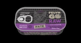 Felyn Go Raw C&B Cod Roe & Capelin With Seaweed Pa