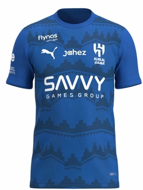 Al Hilal Home Shirt 25-26 Fan Blue Kids