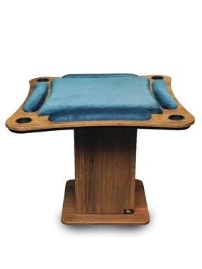 Large Curved Blot Table- Blue