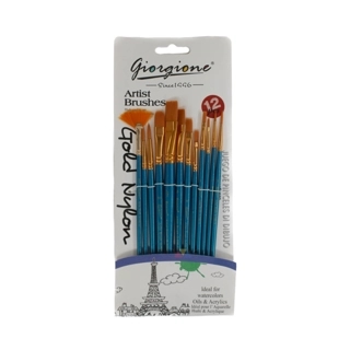 set of 12 Multi-functional Shapes brushes For Artist, Giorgione