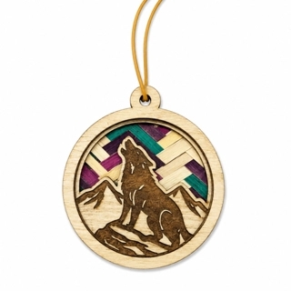 Craft wicker car pendant - Arabian Wolf