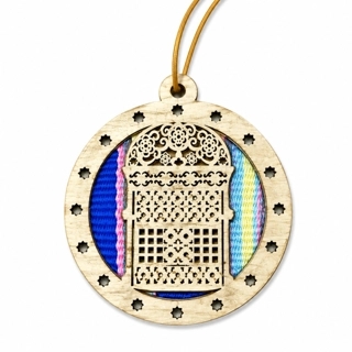 Sadu craft car pendant - traditional engravings