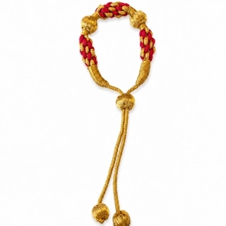 Craft bracelet made of zari threads