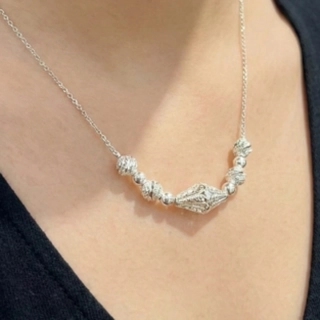 Craft silver necklace