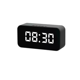 Digital clock with Bluetooth speaker and radio