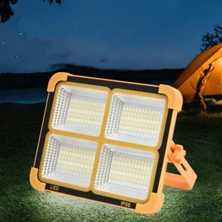 Solar powered manual torch