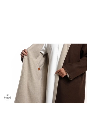 Tsooma farwa double face - brown & beige