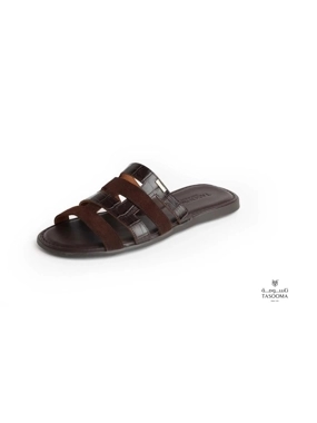 Spanish slippers - brown 22038