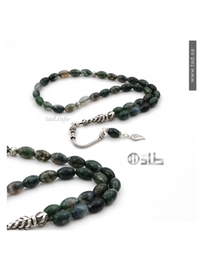 Dendritic agate rosary