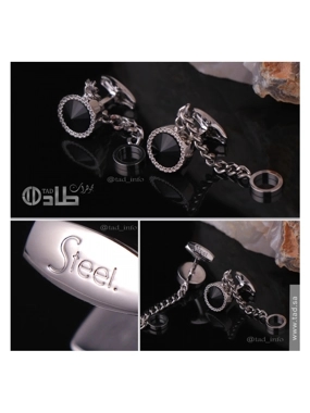 Steel brand cufflinks