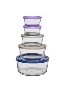 ANCHOR HOCKING 10PC.ROUNDFOODSTORAGE SET