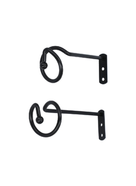 MICASA TIE BACK BASIC 2PCS/PK BLACK