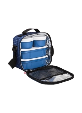 TATAY LUNCH BOX KIT UBRAN DOTS BLUE