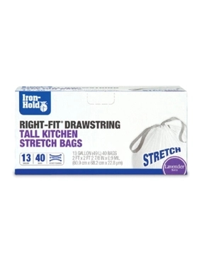 IRON-HOLD KTCHN BGS LAVND 13G 40PK