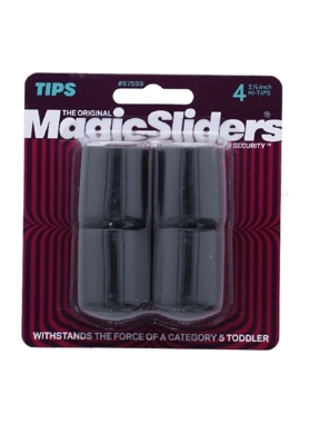 MAGIC SLIDERS 4PCS VINYL TIPS BLACK