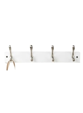 HONEYBEE GRACE HOOKS COAT 4 RACK WHITE