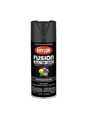KRYLON FUSION S.PAINT TEXTURED BLCK 340G
