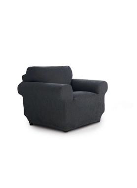 Sofa Skin - Nueva Textura Diamante 1-Seater Sofa Cover Dark Grey 70-110 cm