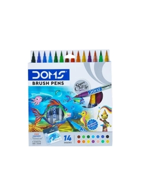 DOMS 14 SHADES BRUSH PENS