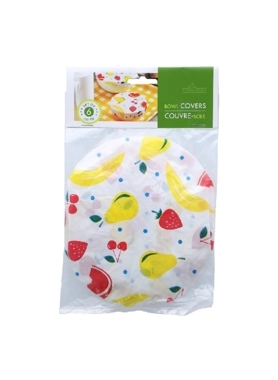 BOWL COVER SET 6PC PLASTIC WASHABLE
