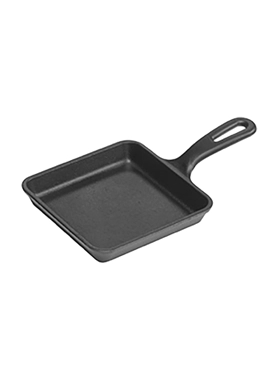 LODGE SQUARE CAST IRON SKILLET 13.97CM