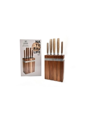 PARFAIT 6PC KNIFE SET W/ACACIA WOOD BLK