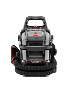 Bissell - SpotClean Pro Turbo Portable Carpet Cleaner Vacuum Black and Clear 33 x 22 x 37 cm