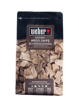 WEBER WOOD CHIPS HICKORY 0.7KG BROWN