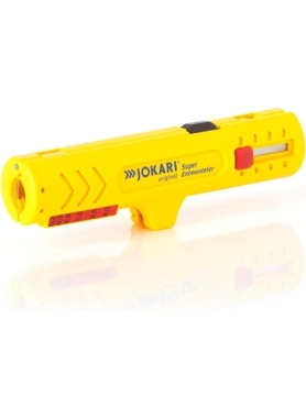 Jokari - No.15 Super Durable Coaxial Cable Stripper Yellow and Red 0.28 x 0.8 x 24.8 cm