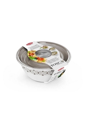 STEFANPLAST 3PCS BOWL W/LID SET BEIGE