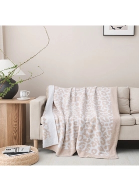 MEZOE FEATHER KNIT JACQ THROW CHARLOTTE