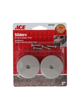 ACE ROUND PLASTIC SLIDER 5CM 4PC
