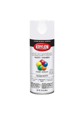KRYLON COLORMAXX S.PAINT GLOSS WHITE340G
