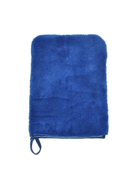 Autosmart - Super Soft and Highly Water Absorbent Microfiber Wash Mitt Blue 25 x 18 cm