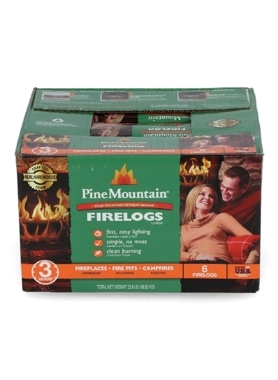 PINE MOUNTAIN FIRE LOG WOOD 6PCS/PK