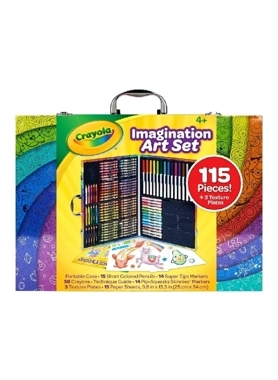 CRAYOLA IMAGINATION ART SET W/CASE 115PC